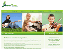 Tablet Screenshot of greentreemusicacademy.com